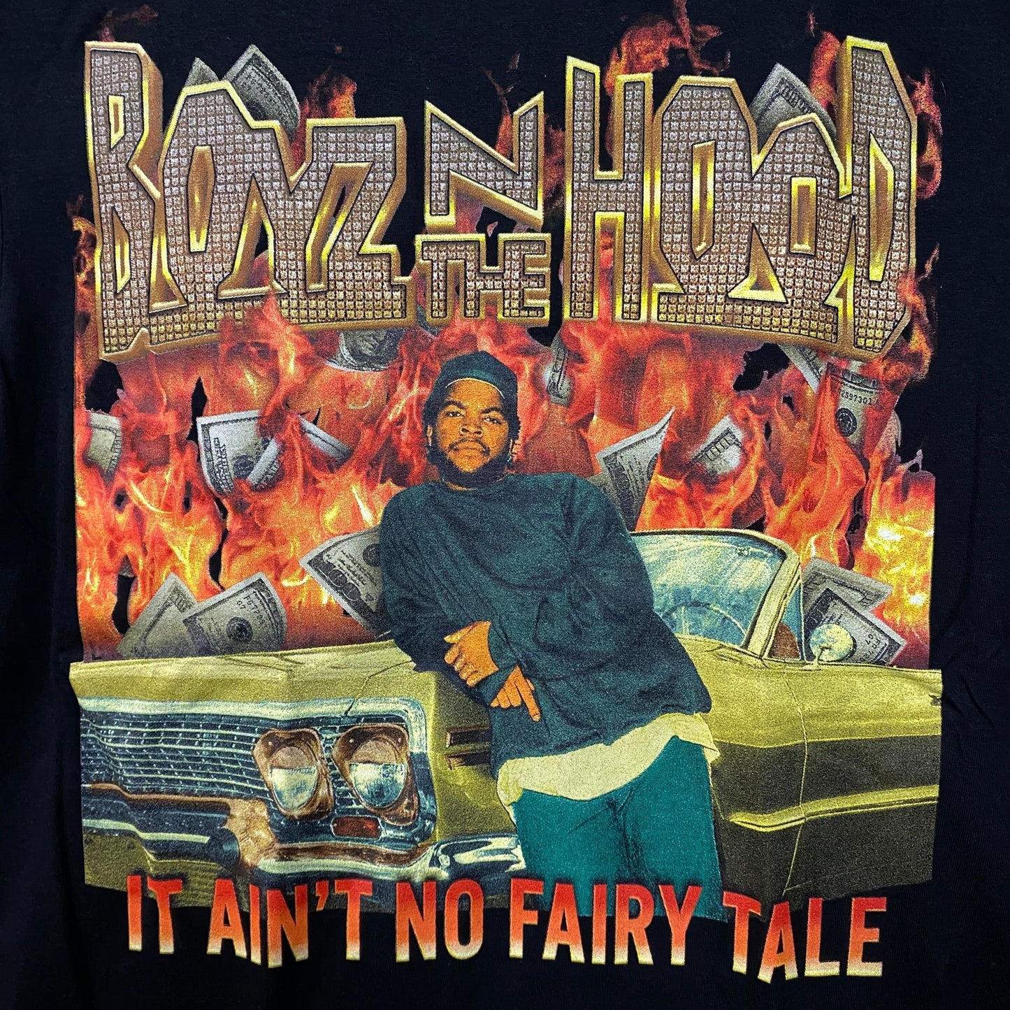 Boyz N The Hood Ain't No Fairytale Graphic T-Shirt Small