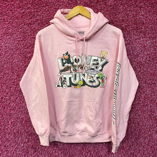 Looney Tunes That's All Folks Classic Cartoons Graphic Hoodie Small