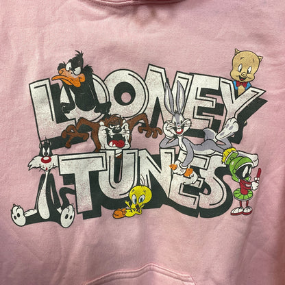 Looney Tunes That's All Folks Classic Cartoons Graphic Hoodie Small