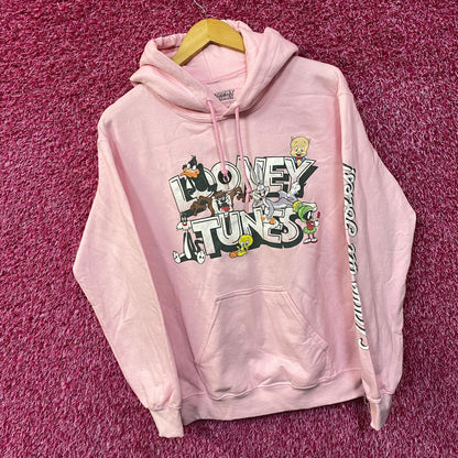Looney Tunes That's All Folks Classic Cartoons Graphic Hoodie Small