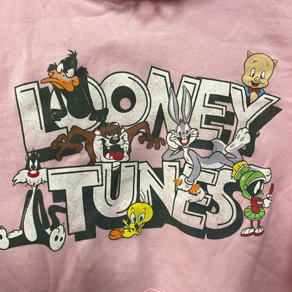 Looney Tunes That's All Folks Classic Cartoons Graphic Hoodie Small