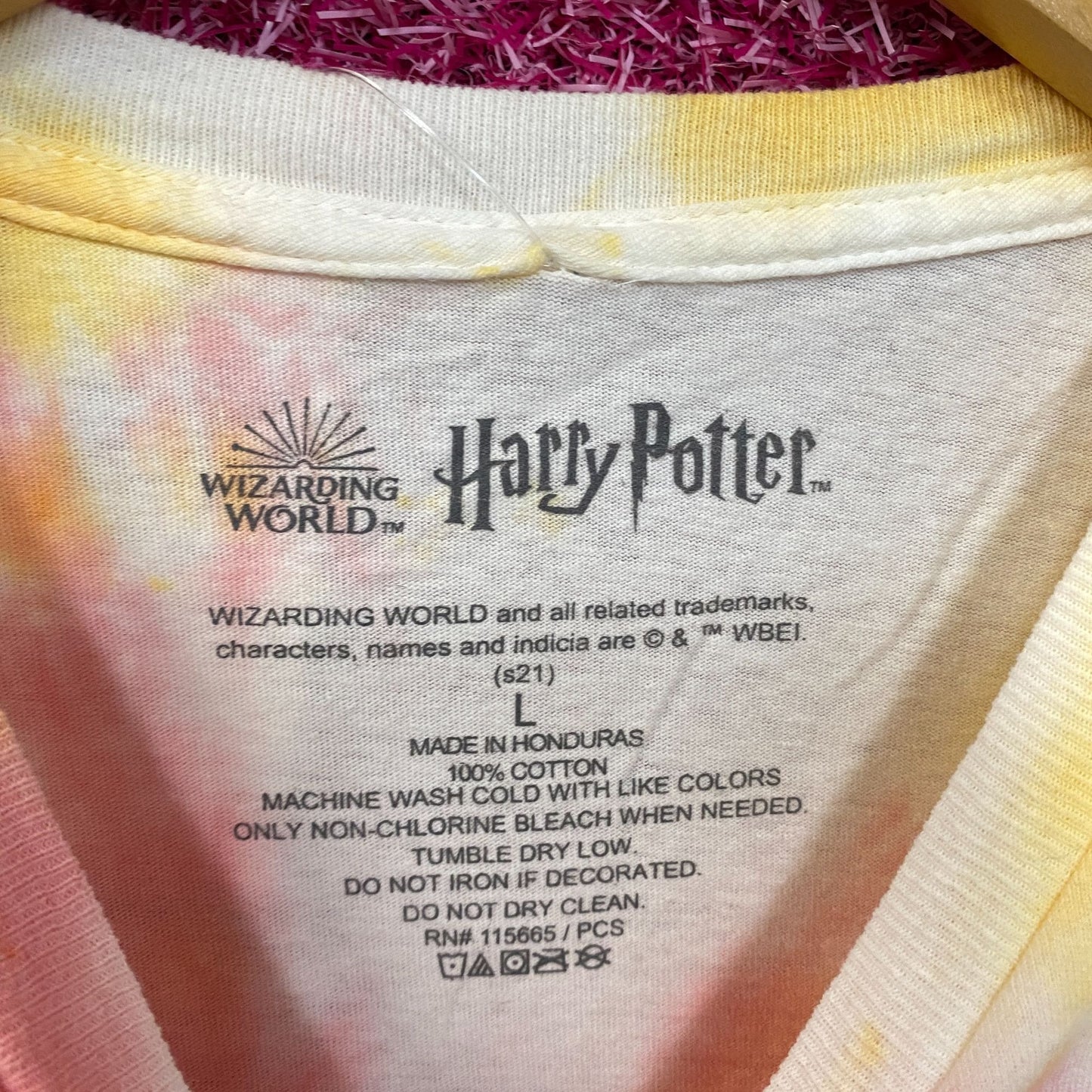 Harry Potter Chibi Hermoine, Ron, Harry tiedye T-shirt size Large