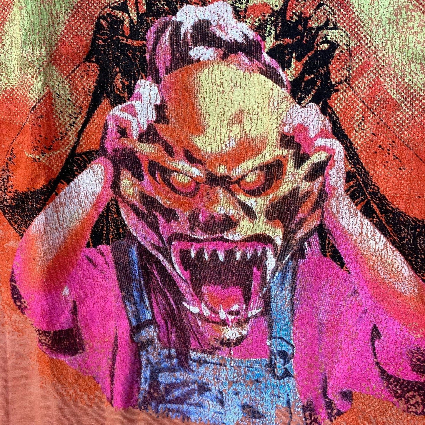 The Haunted Mask Goosebumps Graphic Design Horror T-Shirt Large