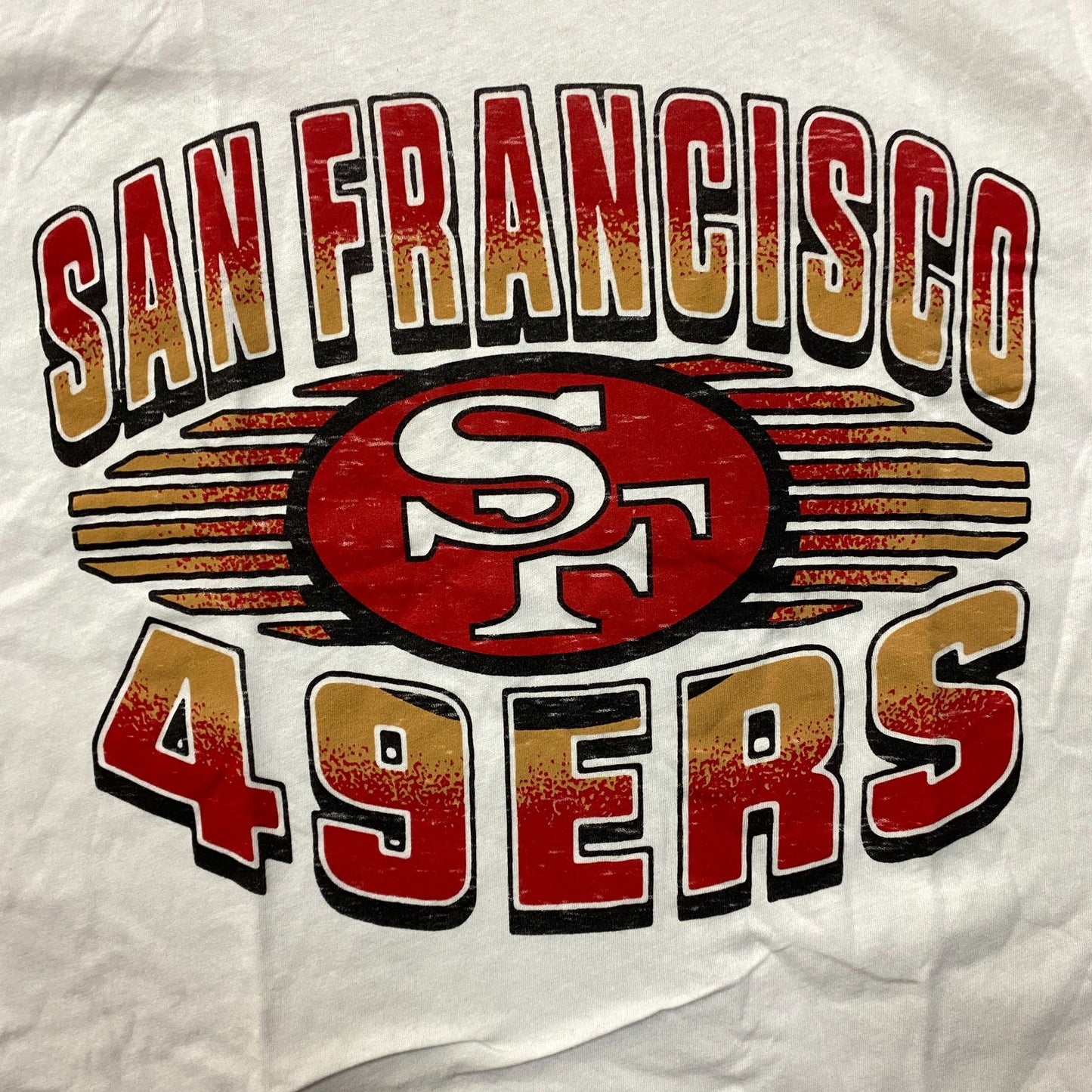 Junk Food Clothing NFL San Francisco 49ers Football Cropped Sleeveless T-Shirt XL