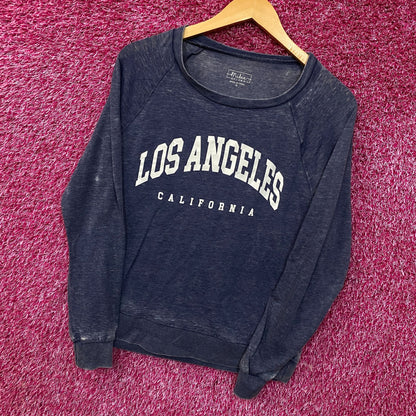 Los Angeles California Spellout Long Sleeve Tshirt size Medium