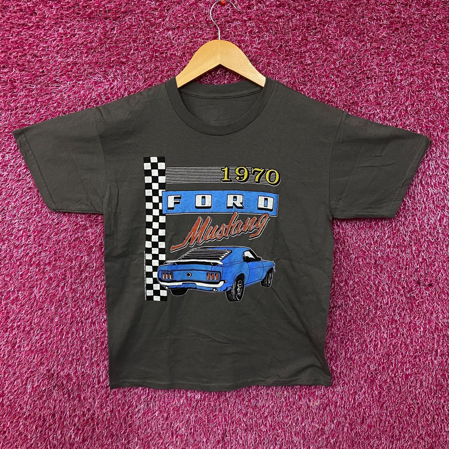 Junk Food Clothing Ford Mustang Retro Graphic T-Shirt Small