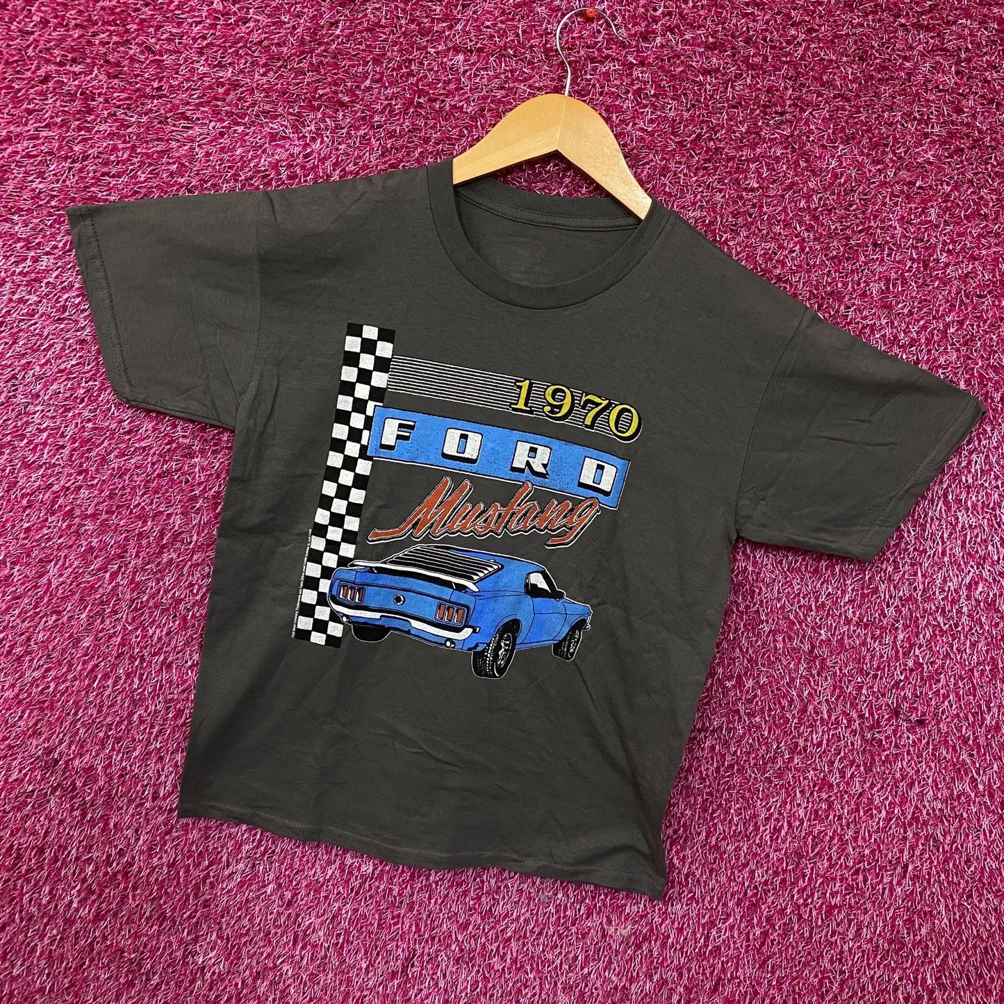 Junk Food Clothing Ford Mustang Retro Graphic T-Shirt Small