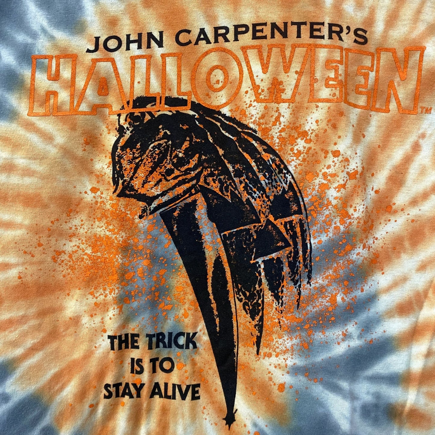 John Carpenter Micheal Myers Halloween Movie Tie Dye T-Shirt Small