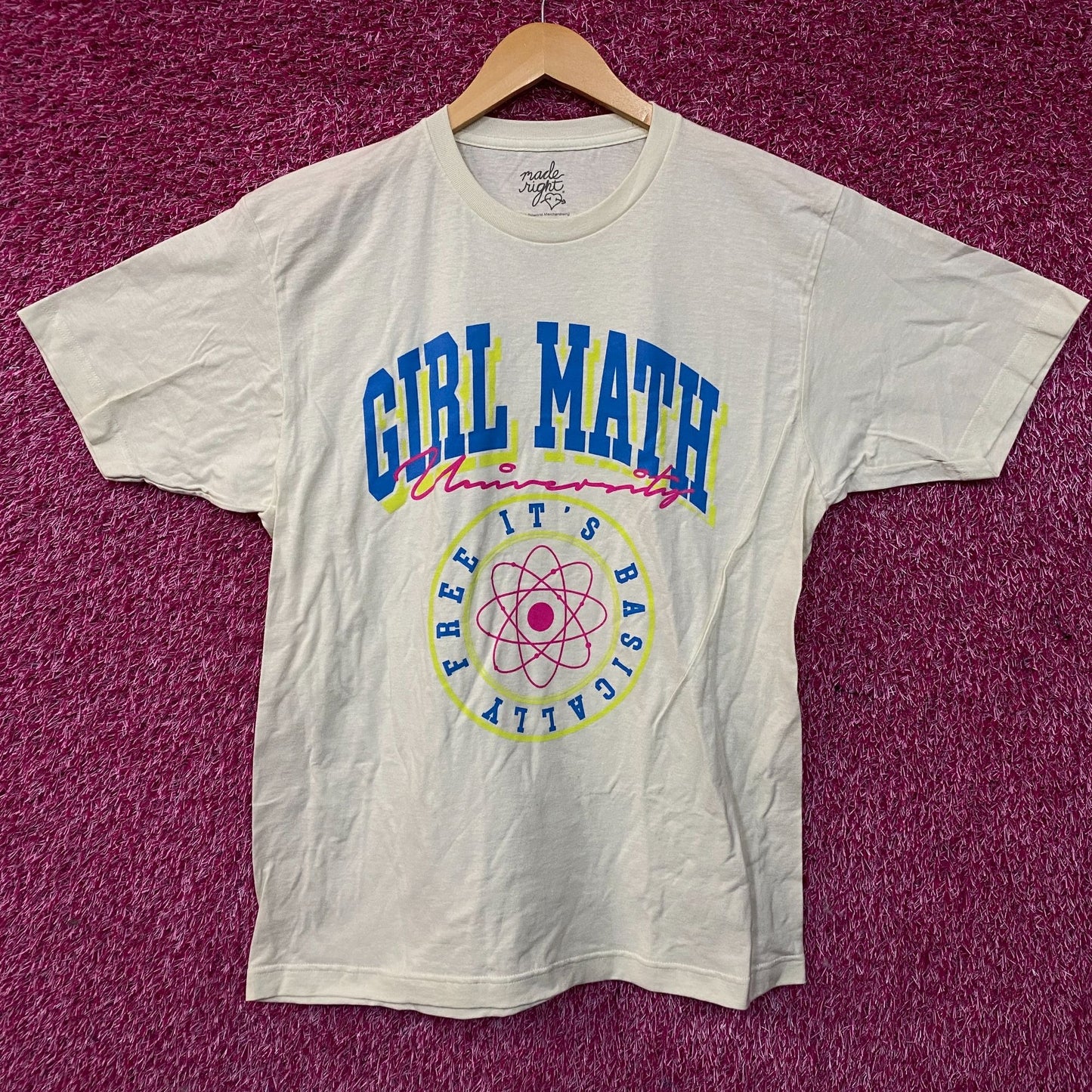 Bioworld "Girl Math University" Graphic T-shirt Large