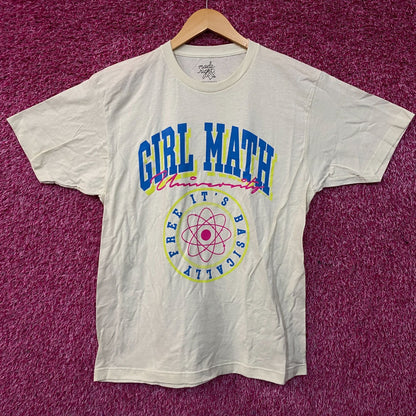 Bioworld "Girl Math University" Graphic T-shirt Large