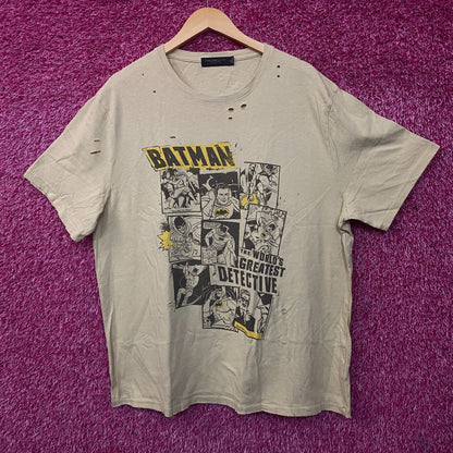 Junk Food Clothing Batman Comic Collage World Greatest Detective T-Shirt 2XL