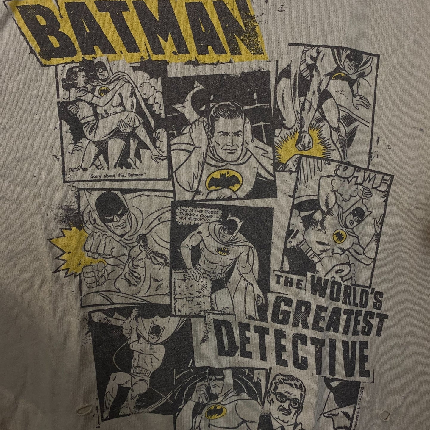Junk Food Clothing Batman Comic Collage World Greatest Detective T-Shirt 2XL