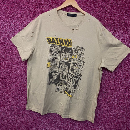 Junk Food Clothing Batman Comic Collage World Greatest Detective T-Shirt 2XL