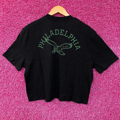 Junk Food Philadelphia Eagles Crop Shirt Large