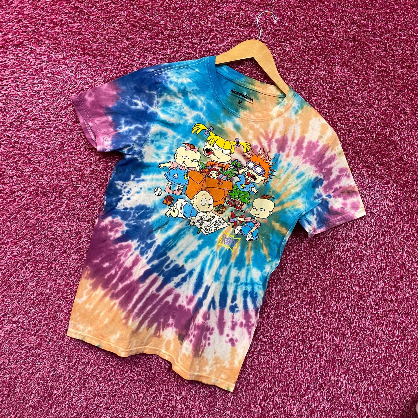 Nickelodeon Rugrats tiedye Tshirt size medium