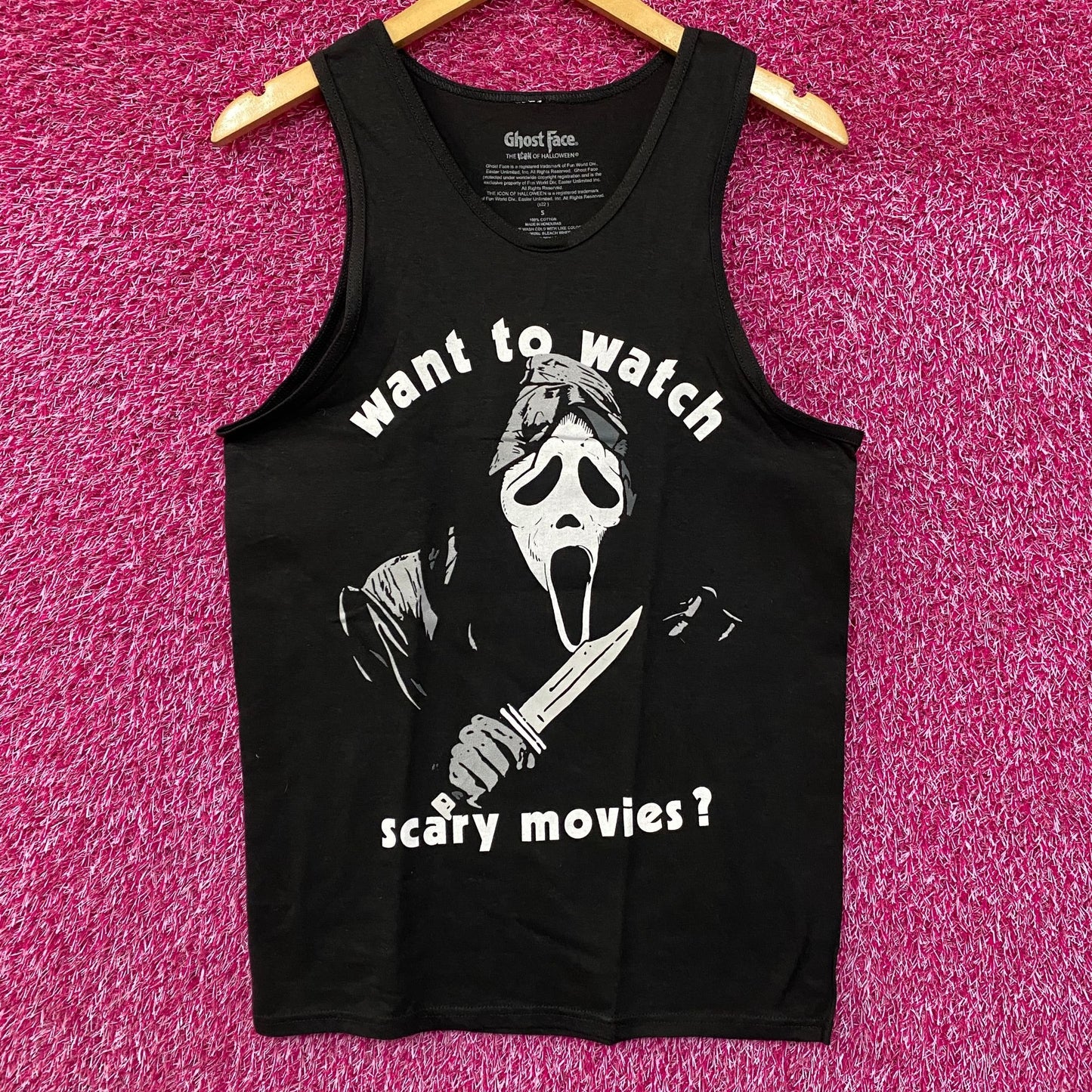 Scream Watch Movies Horror Graphic Design Tank Top Small