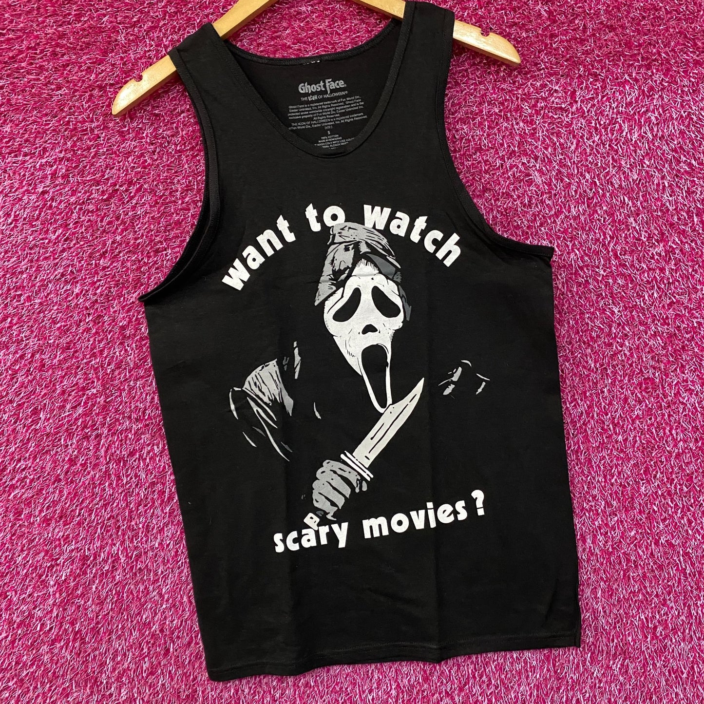 Scream Watch Movies Horror Graphic Design Tank Top Small