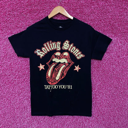 The Rolling Stones Tattoo You 81 Rock Tshirt size Small