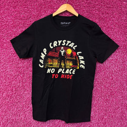 Friday the 13th Jason Vorhees Camp Crystal Lake No Place To Hide Horror Tshirt Small