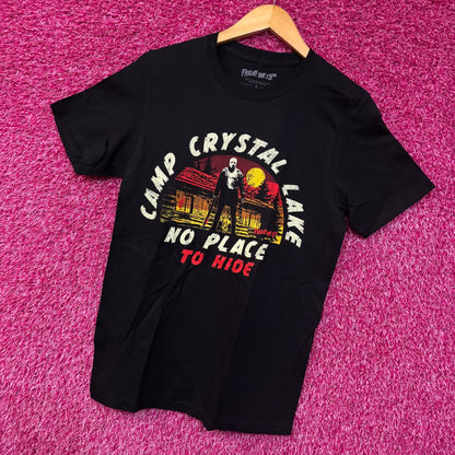 Friday the 13th Jason Vorhees Camp Crystal Lake No Place To Hide Horror Tshirt Small