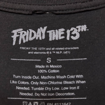 Friday the 13th Jason Vorhees Camp Crystal Lake No Place To Hide Horror Tshirt Small