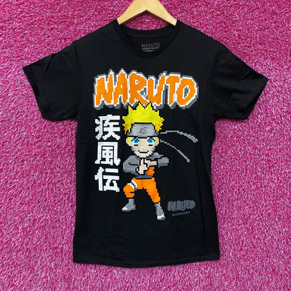 Naruto Shippuden 8-Bit Anime tshirt size Small