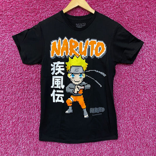 Naruto Shippuden 8-Bit Anime tshirt size Small