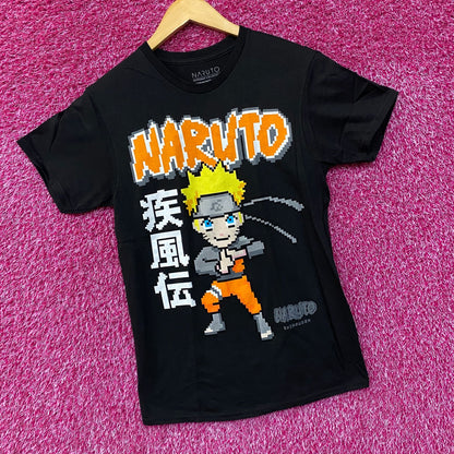 Naruto Shippuden 8-Bit Anime tshirt size Small
