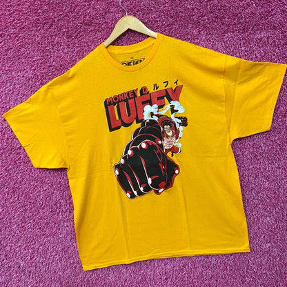 One Piece Luffy Gear 4 Bounce Man Whole Cake Island Arc T-Shirt 2XL