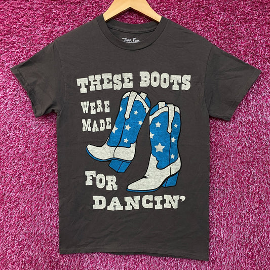Junk Food These Boots Were Made For Dancin' Easy Graphic Women's Tee XS