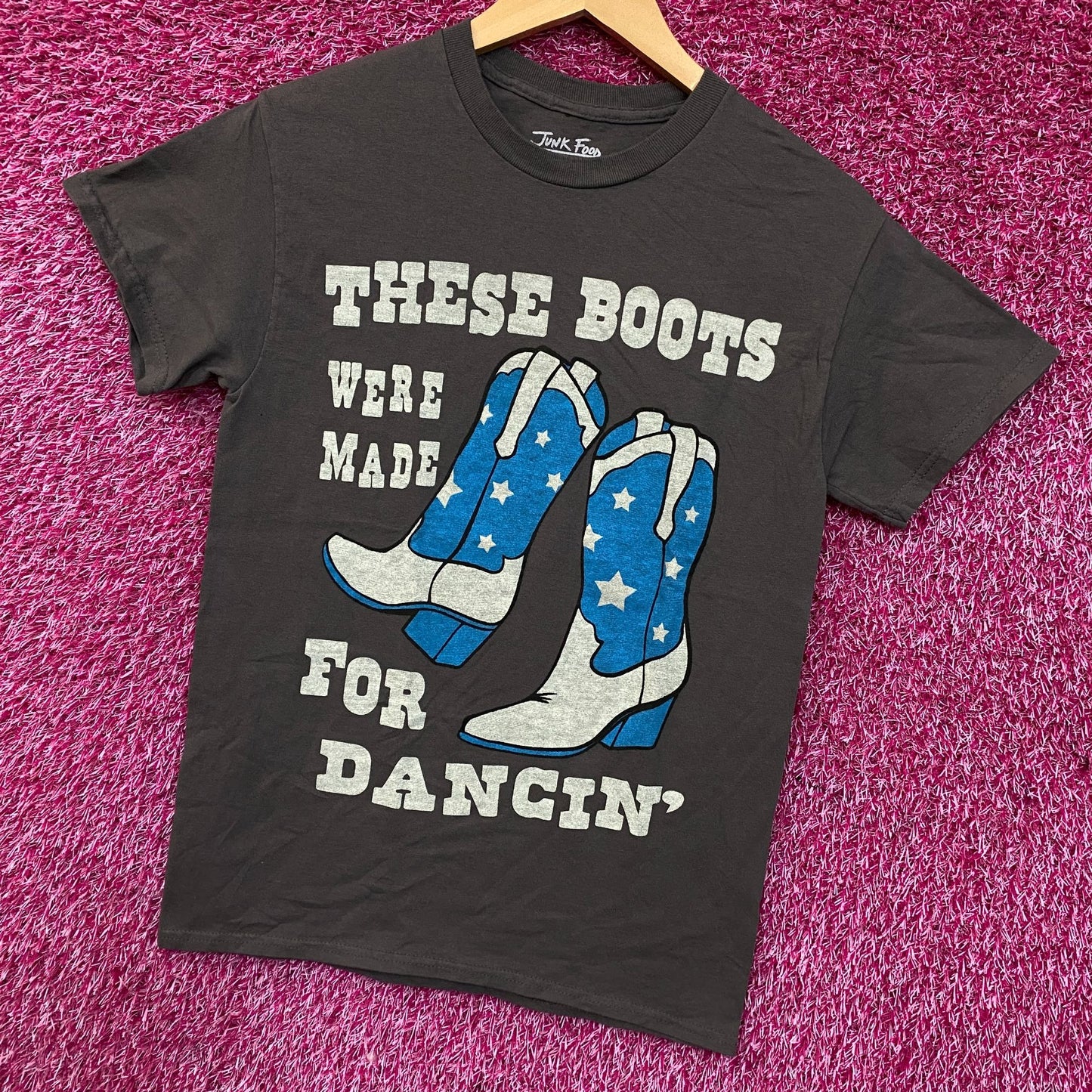 Junk Food These Boots Were Made For Dancin' Easy Graphic Women's Tee XS