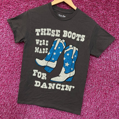 Junk Food These Boots Were Made For Dancin' Easy Graphic Women's Tee XS