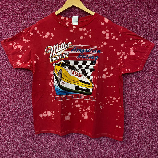 Junk Food Clothing Miller High Life American Racing Graphic T-Shirt Large