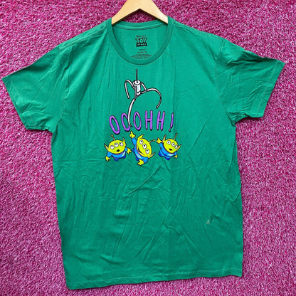 Disney X Pixar Toy Story Aliens Little Green Men Ooooh! The Claw Green T-Shirt XL