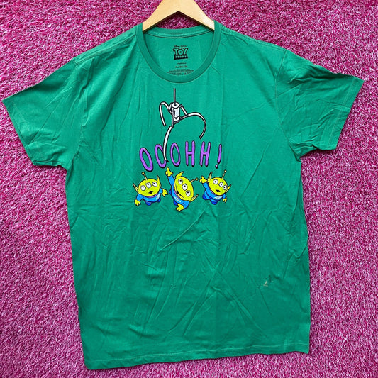 Disney X Pixar Toy Story Aliens Little Green Men Ooooh! The Claw Green T-Shirt XL