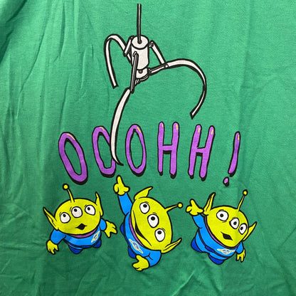 Disney X Pixar Toy Story Aliens Little Green Men Ooooh! The Claw Green T-Shirt XL