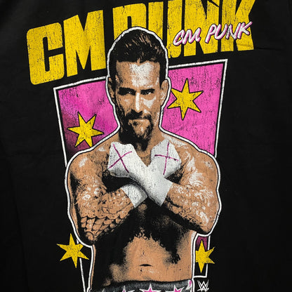 WWE CM Punk Vintage Style Best in the World Graphic T-Shirt Medium