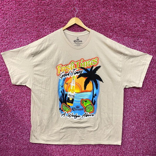 Corona Extra Beer Promo Fresh Limes T-Shirt 4XL