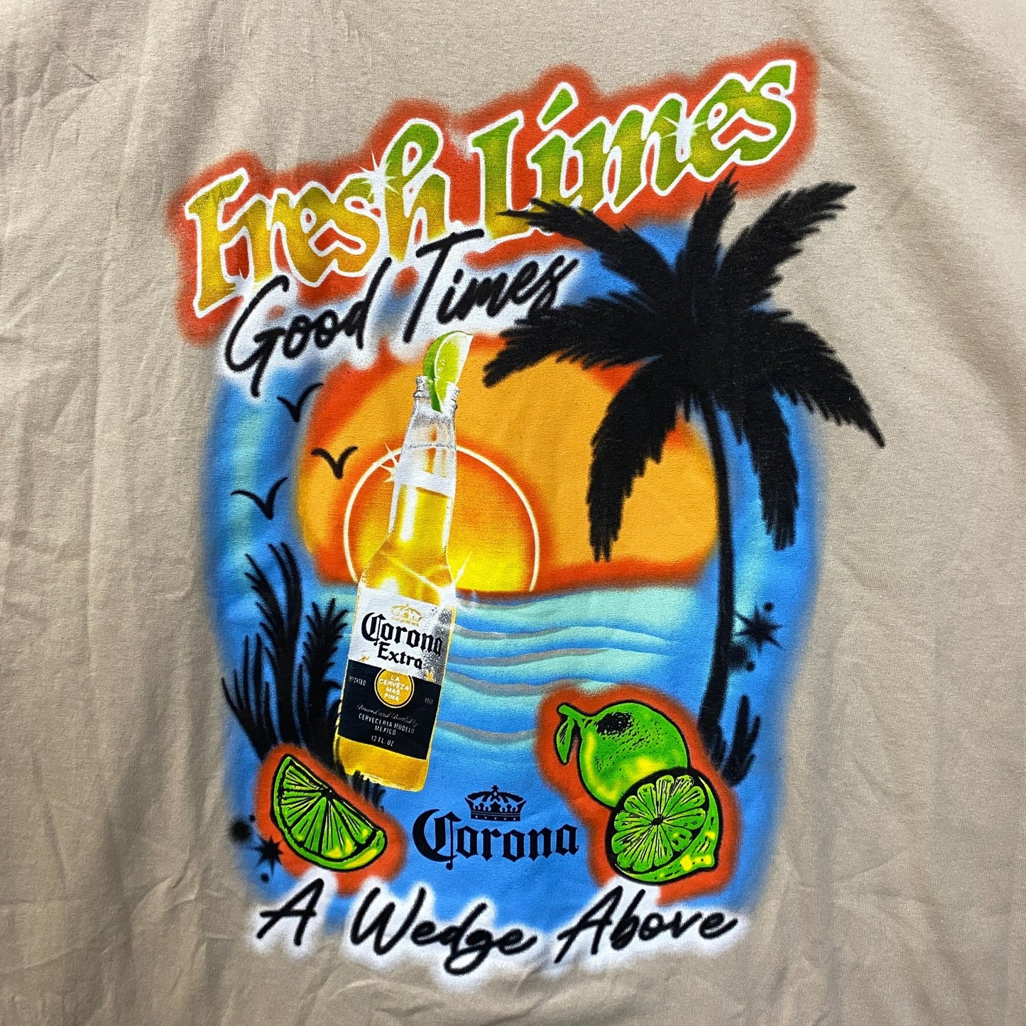 Corona Extra Beer Promo Fresh Limes T-Shirt 4XL
