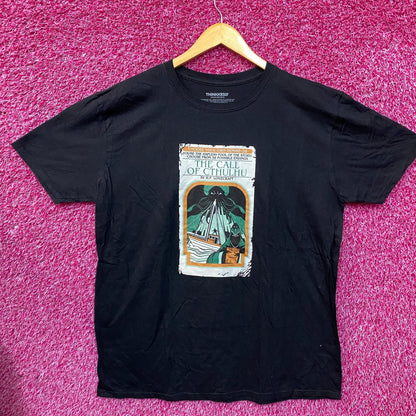 H.P. Lovecraft The Call Of Cthulhu Book Cover Design T-Shirt XL