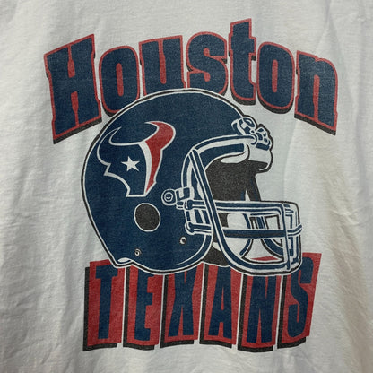Junk Food NFL Houston Texas Throwback Helmet Logo T- Shirt 2XL