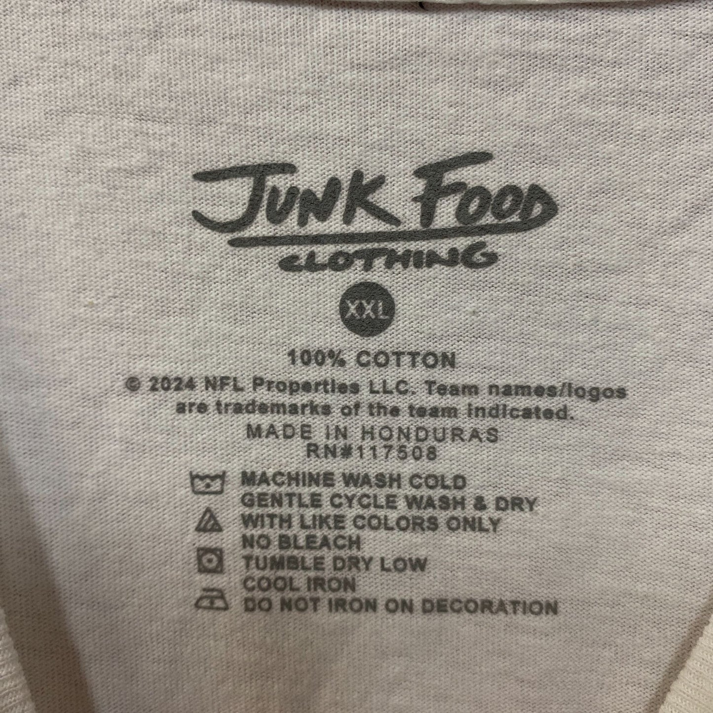 Junk Food NFL Houston Texas Throwback Helmet Logo T- Shirt 2XL