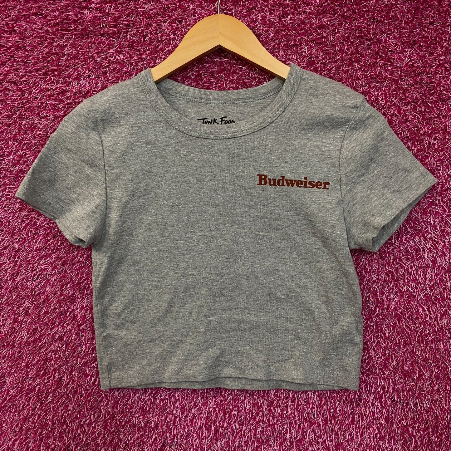 Junk Food Clothing Women's Budweiser Anheuser Busch Baby Crop Tee Small