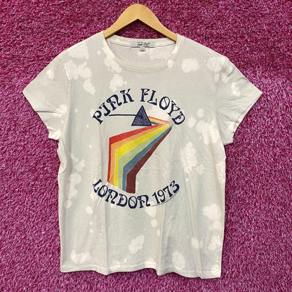 Pink Floyd London 1975 women's Tie dye Rock Tee size Large