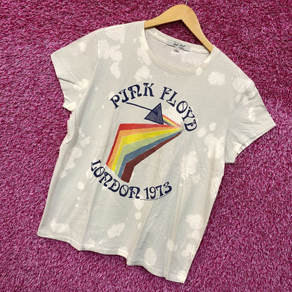 Pink Floyd London 1975 women's Tie dye Rock Tee size Large