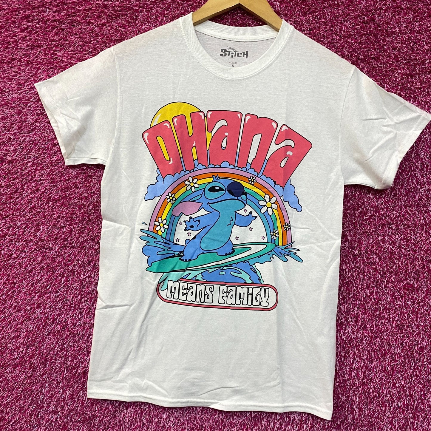 Lilo & Stitch Disney Movie Stitch Ohana Means Family T-Shirt Small