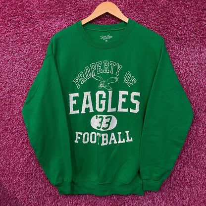 Junk Food Clothing Philadelphia Eagles Property Flea Market Crewneck Sweatshirt Large