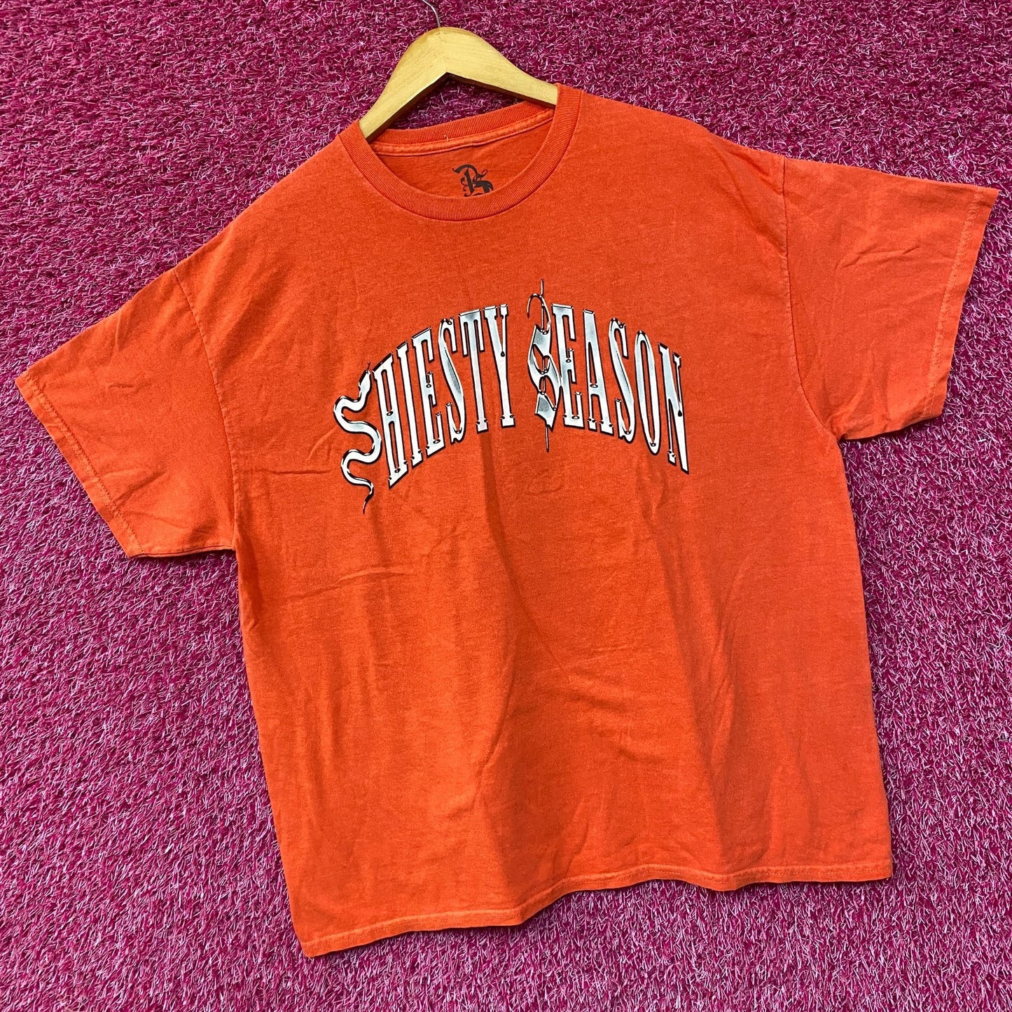 Shiesty Season Rapper Pooh Shiesty Orange T-Shirt Large