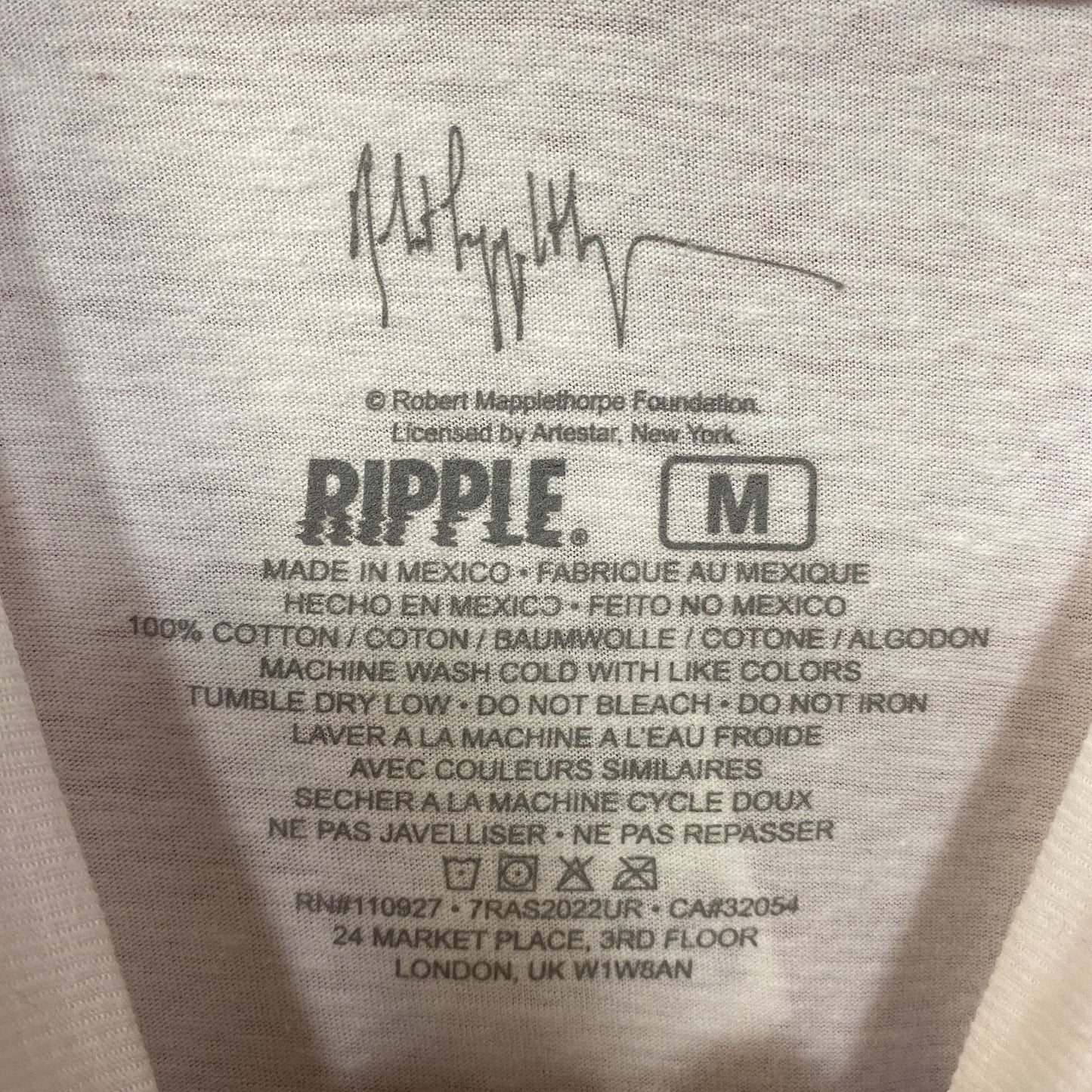 Robert Mapplethorpe 'Ajitto' Photo T-Shirt Medium