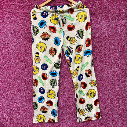 Sesame Street Character-Print Lounge Pajama Pants Small